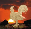 Archivo Vectorial de Gallo 3D para Corte Láser (DXF)
