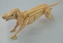 3D Running Dog Wooden Puzzle Laser Cut Vector File