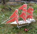 Archivo Vectorial de Barco de Vela 3D para Corte Láser