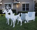Set de Trineo y Renos Navideños 3D para Corte Láser