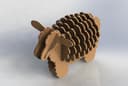 3D Sheep Puzzle Laser Cut Vector File (DXF)