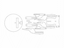 Plano Vectorial de Barco 3D para Corte Láser DXF