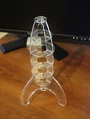 Arquivo Vetorial de Foguete 3D de Encaixe para Corte a Laser