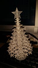 Arquivo Vetorial de Árvore de Natal 3D de Flocos de Neve
