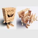 3D Spongebob Squarepants Laser Cut Model Vector File