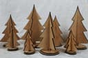 Set de Árboles de Navidad 3D Vector para Corte Láser