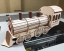 Planos Vectoriales de Tren de Vapor 3D para Corte Láser (DXF)