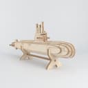 Archivo Vectorial Submarino 3D para Corte Láser
