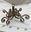 Archivo Vector para Corte Láser de Adorno Candelabro 3D