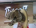 Archivo Vectorial de Cabeza de T-Rex 3D para Corte Láser