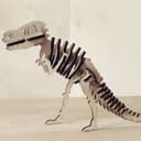 3D T-Rex Dinosaur Skeleton Laser Cut Puzzle Vector File
