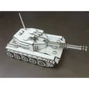 3D Tank Puzzle Laser Cut Vector Plan DXF File