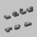3D Tetris Blocks Puzzle Laser Cut Vector File