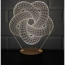3D Torus Knot Acrylic LED Night Light Vector File DXF CDR