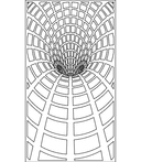 Arquivo Vetorial DXF de Painel de Parede Túnel Vórtice 3D