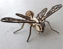 3D Wasp Insect Puzzle Laser Cut File - Free Vector Download