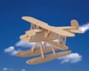 3D Wood Seaplane Puzzle Laser Cut Vector File
