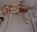 3D Wooden Housefly Puzzle Laser Cut Vector Template