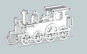 Arquivo Vetorial DXF de Trem a Vapor 3D