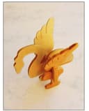 Arquivo Vetorial DXF de Cisne 3D para Corte a Laser