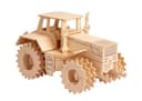 Archivo Vectorial de Tractor 3D en Madera para Corte Láser