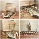 Modelo Vetorial de Navio Viking 3D para Corte a Laser (CDR)