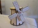 Archivo DXF de Molino de Viento 3D para Corte Láser