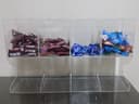 Dispensador de Dulces en Acrílico de 4 Secciones - Vector para Láser