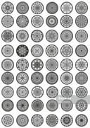 48 Decorative Round Mandala Ornament Set Free Vector File