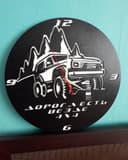 4x4 Off-Road Wall Clock Laser Cut Vector Design