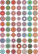 Coleção de 70 Vetores de Mandala Ornamental para Corte a Laser