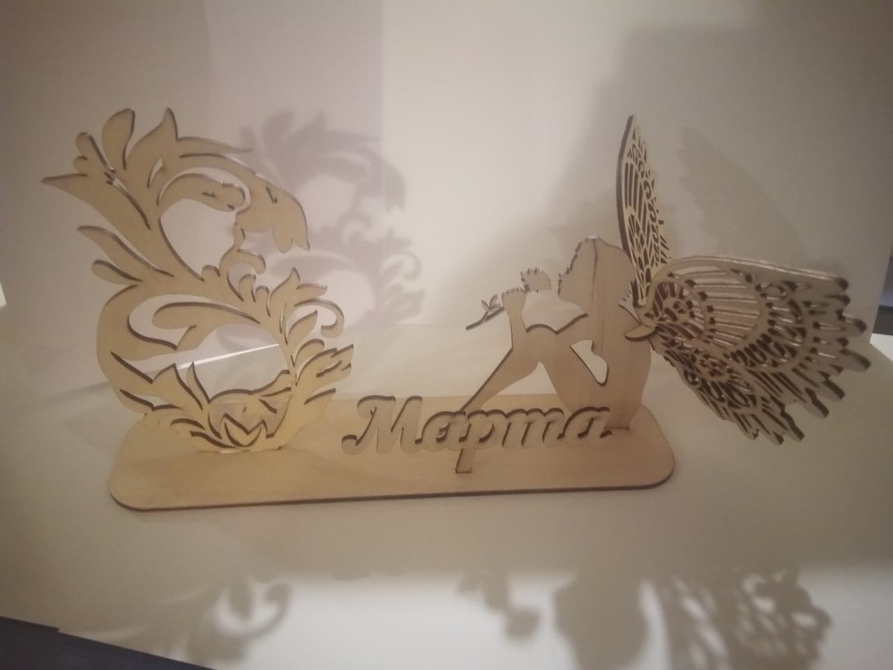 8 March Angel Ornament Laser Cut Vector File