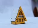 A-Frame Miniature House Laser Cut Vector Plan (SVG, DXF)