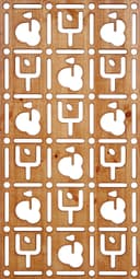 Archivo Vectorial DXF de Panel de Rejilla Decorativo