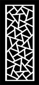 Abstract Geometric Panel Vector for Laser Cutting DXF