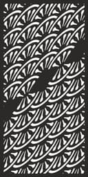 Abstract Geometric Wave Pattern Vector for Laser Cutting