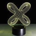 Abstract Knot 3D Illusion Lamp Vector Design for Laser Cutting