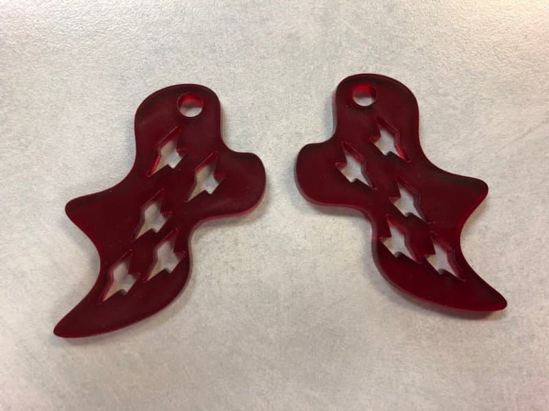 Abstract Squiggle Earrings Laser Cut Vector Design (SVG)