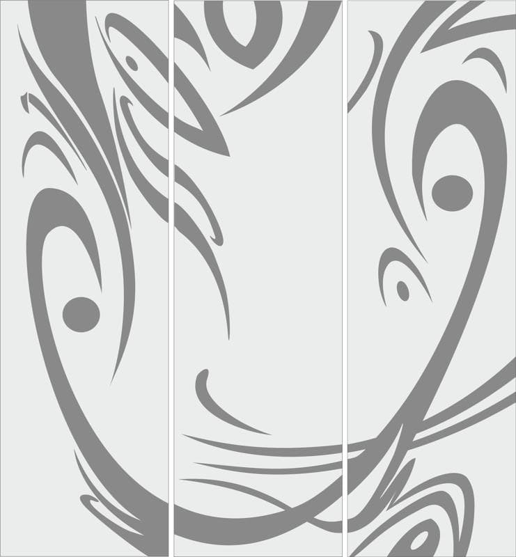 Abstract Swirl Wall Art Panel Vector - Free Download