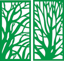 Paneles Decorativos de Árbol Abstracto Vector para Corte Láser