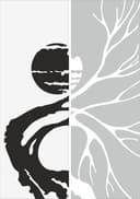Archivo Vectorial de Panel Decorativo Silueta de Árbol Abstracto