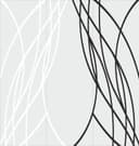 Diseño de Puerta de Tres Paneles con Líneas Onduladas Abstractas