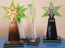 Plantilla de Trofeo de Estrella en Acrílico para Corte Láser DXF CDR