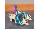 Adorable Giraffe Desk Organizer and Phone Stand Vector DXF