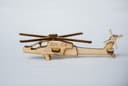 Archivo DXF para Corte Láser de Helicóptero AH-64 Apache