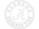 Arquivo Vetorial DXF do Logotipo Alabama Crimson Tide para Corte a Laser