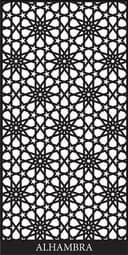 Alhambra Geometric Decorative Panel Vector File for Laser Cutting