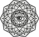 Diseño Vectorial de Mandala Ojo que Todo lo Ve para Corte Láser (EPS)