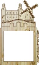 Arquivo Vetor Moldura para Fotos Amsterdam Laser Cut