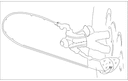 Design Vetorial de Pescador DXF para CNC